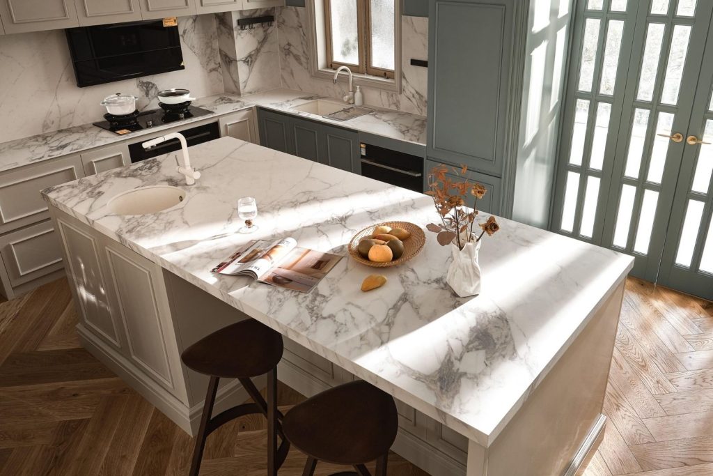 quartz countertops in kitchen